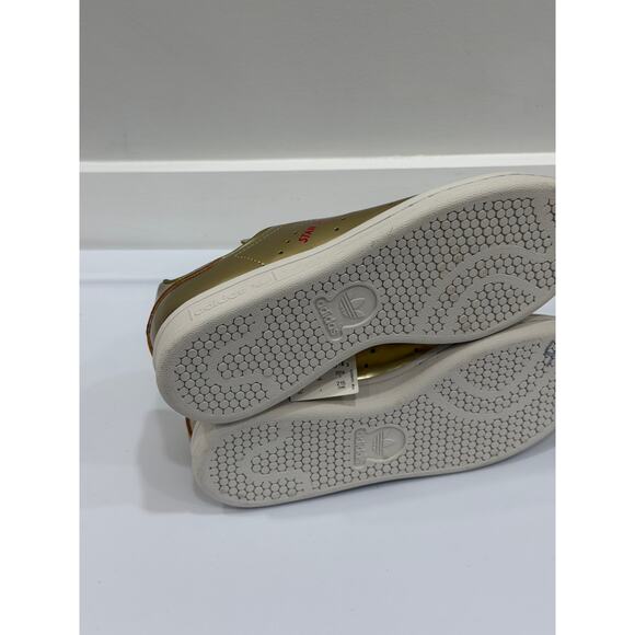 Adidas Originals Stan Smith Kids Size 3.5 Gold Metallic Athletic Shoes Sneakers - Picture 6 of 12